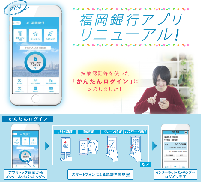 福岡銀行アプリリニューアル