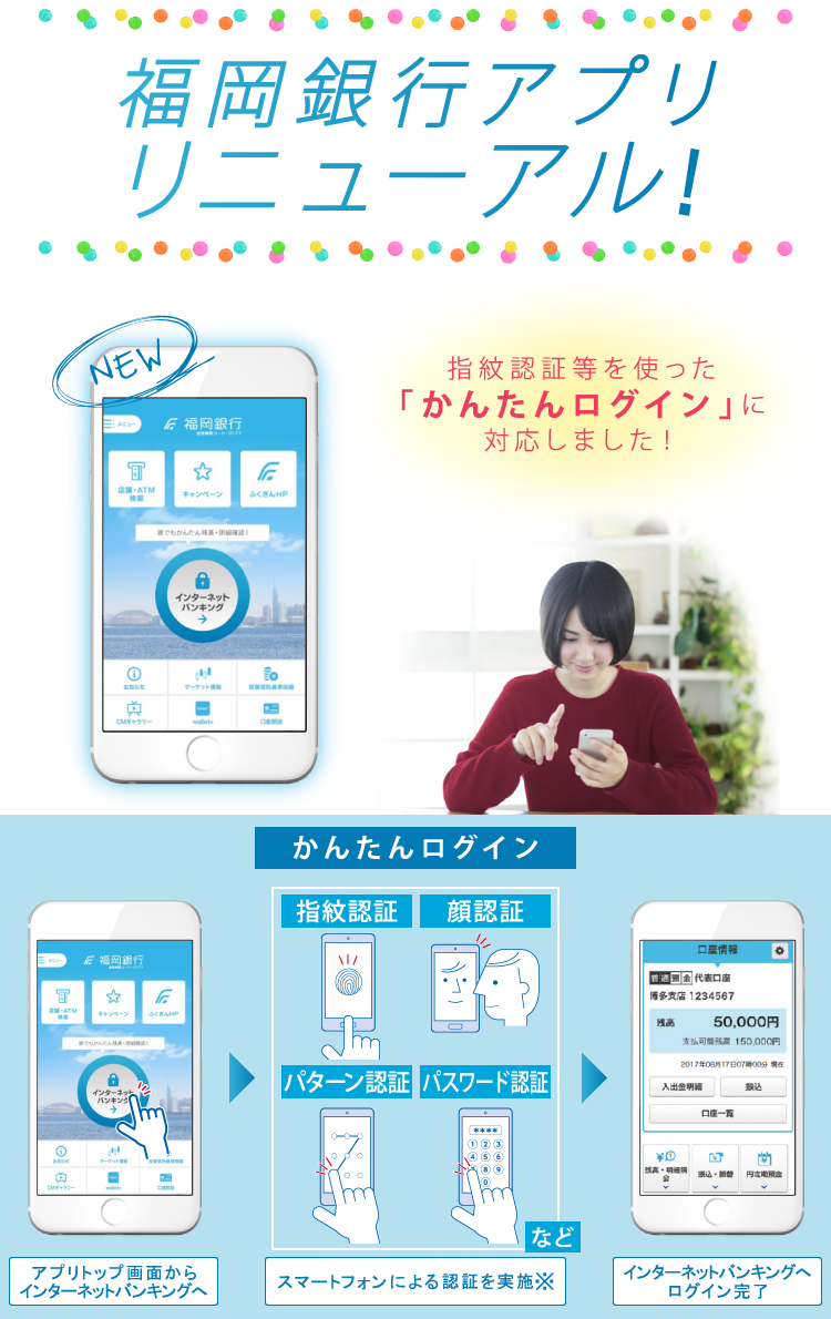福岡銀行アプリリニューアル