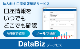 法人向け口座情報確認サービス DataBiz