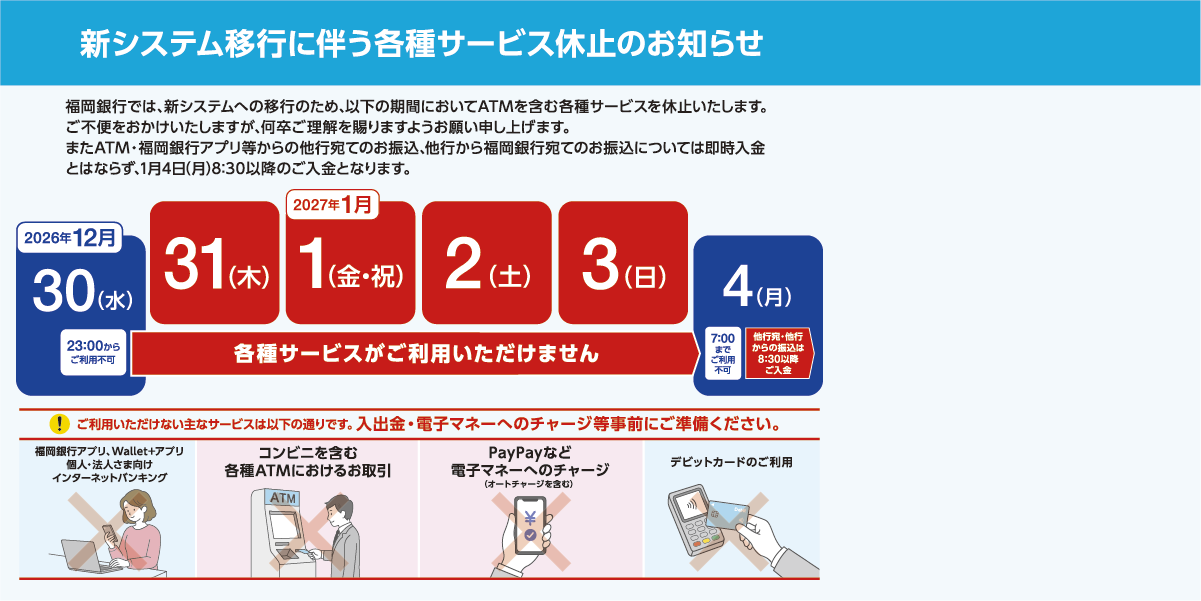 サービス休止