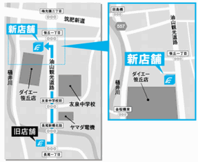 笹丘支店案内地図