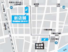 行橋支店案内地図