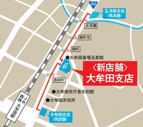 大牟田支店地図