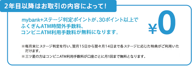 ２年目以降はお取引の内容によって！