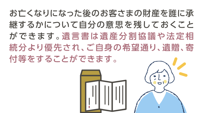 遺言書の作成サポート