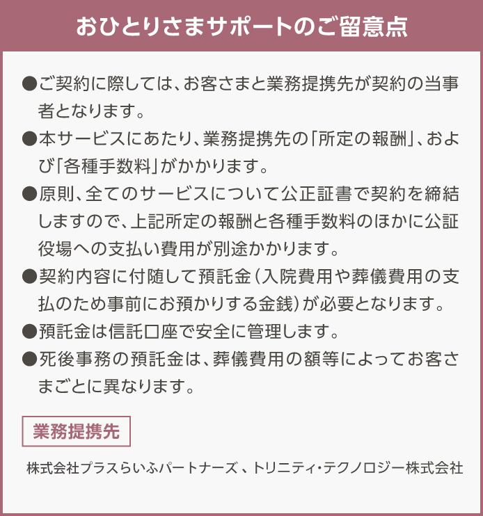 おひとりさまサポートコンサルティングについて
