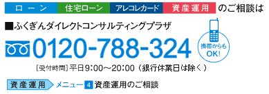 ふくぎんダイレクトコンサルティングプラザ 0120-788-324